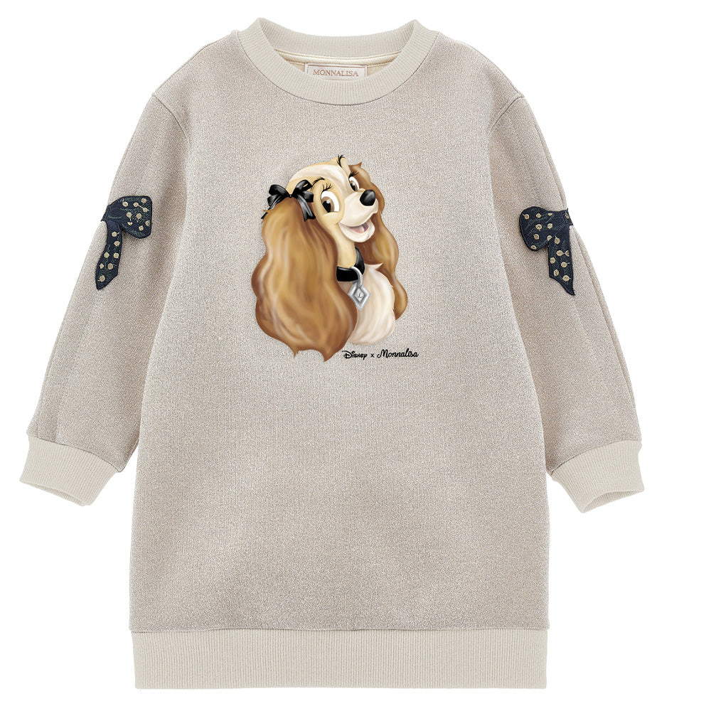 MONNALISA Lady and the Tramp Sweatshirt Dress and Tights