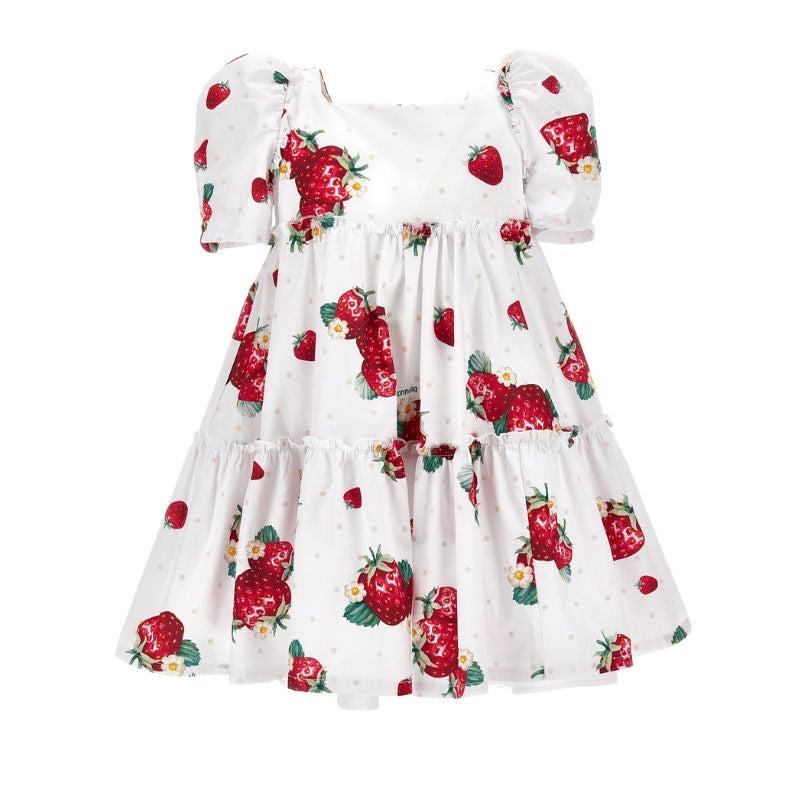 MONNALISA Strawberry Dress