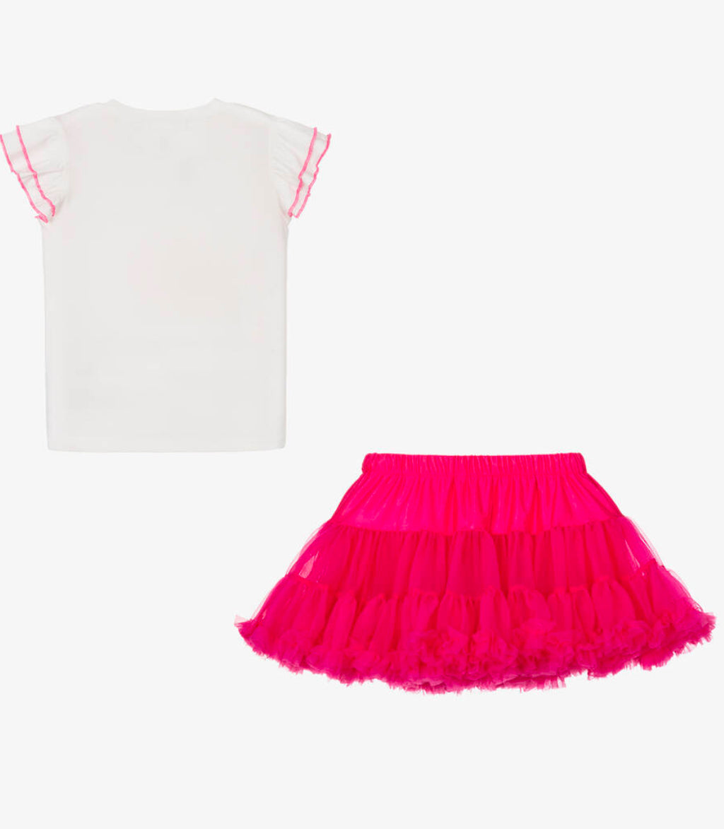 Beau Fuschia Skirt and Tee Seti