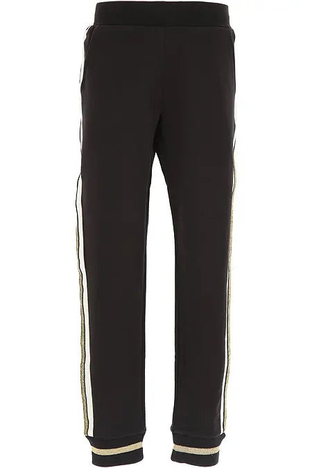 MONNALISA Black and Gold Joggers