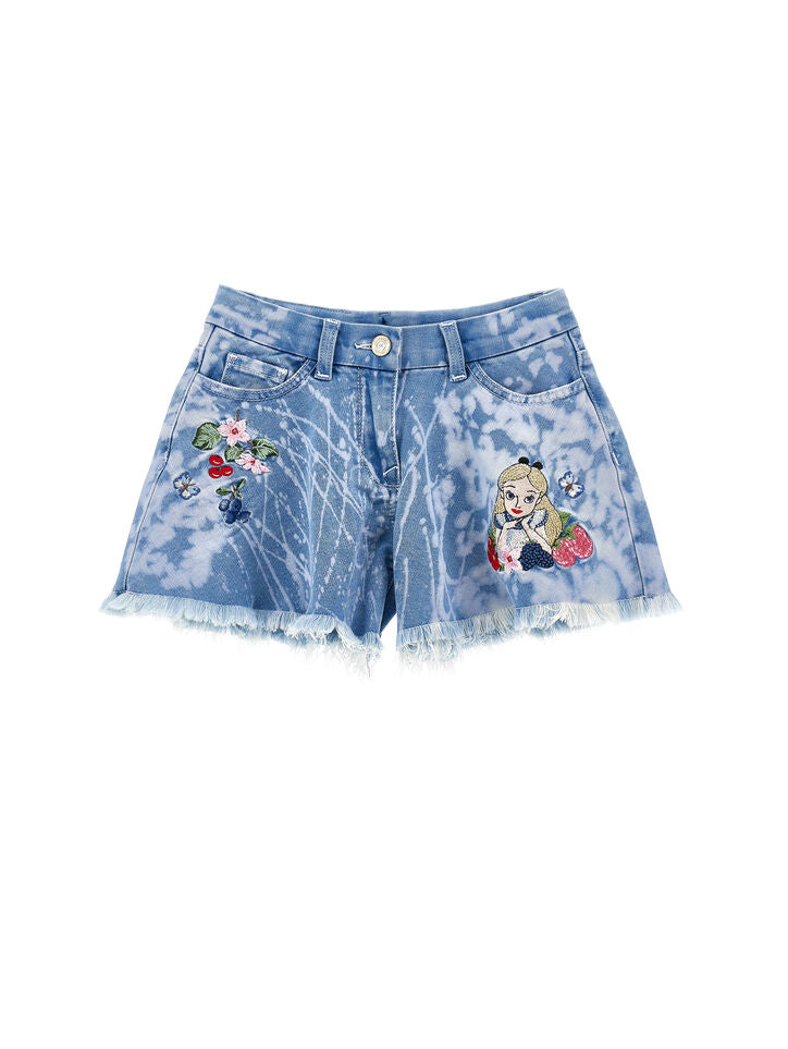 MONNALISA Alice Denim Shorts