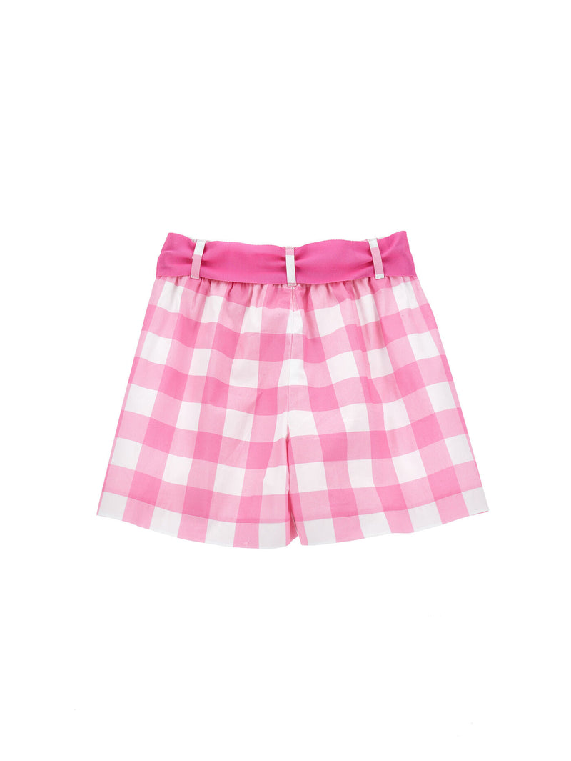 MONNALISA Barbie Pink Gingham Shorts