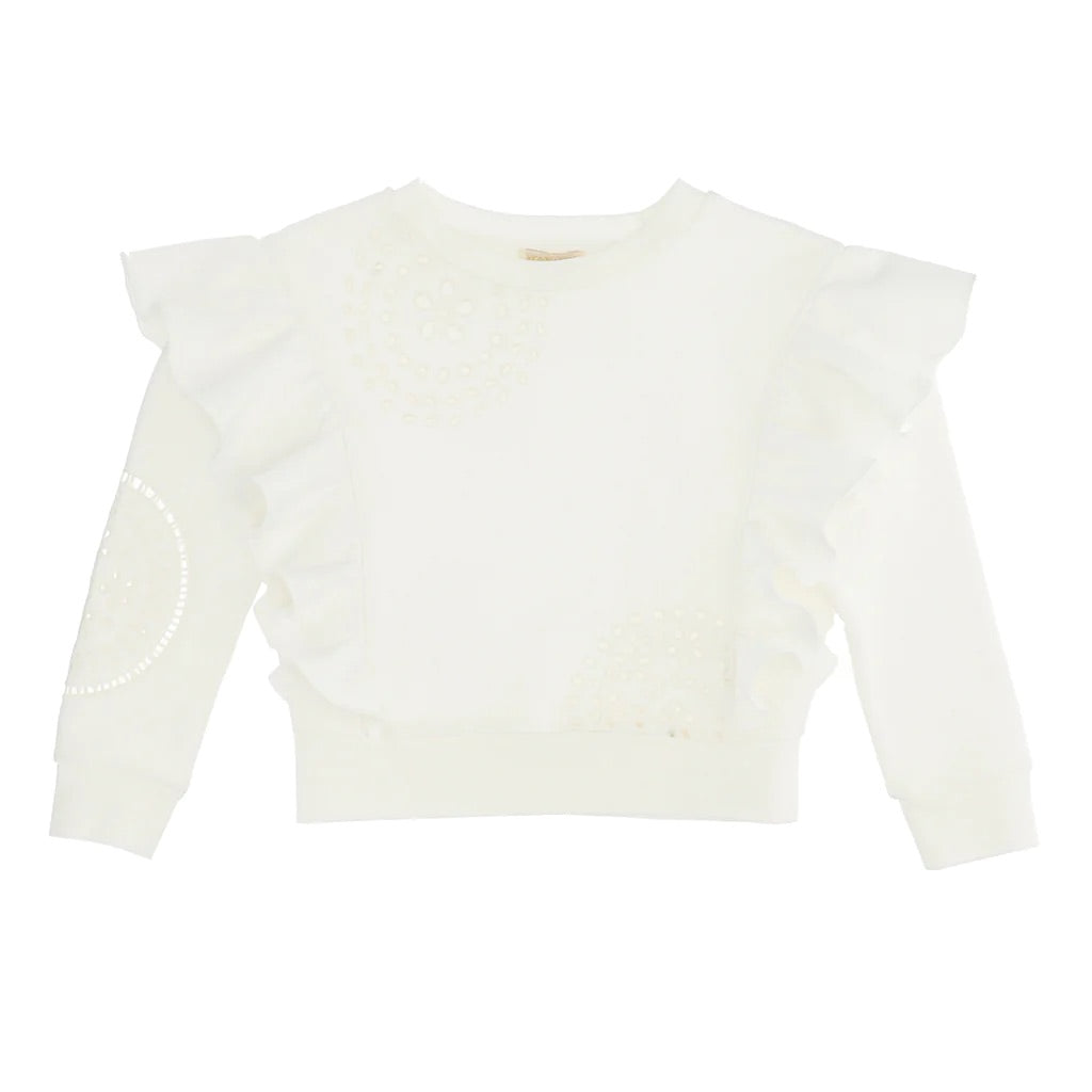 MONNALISA Frill Sweatshirt