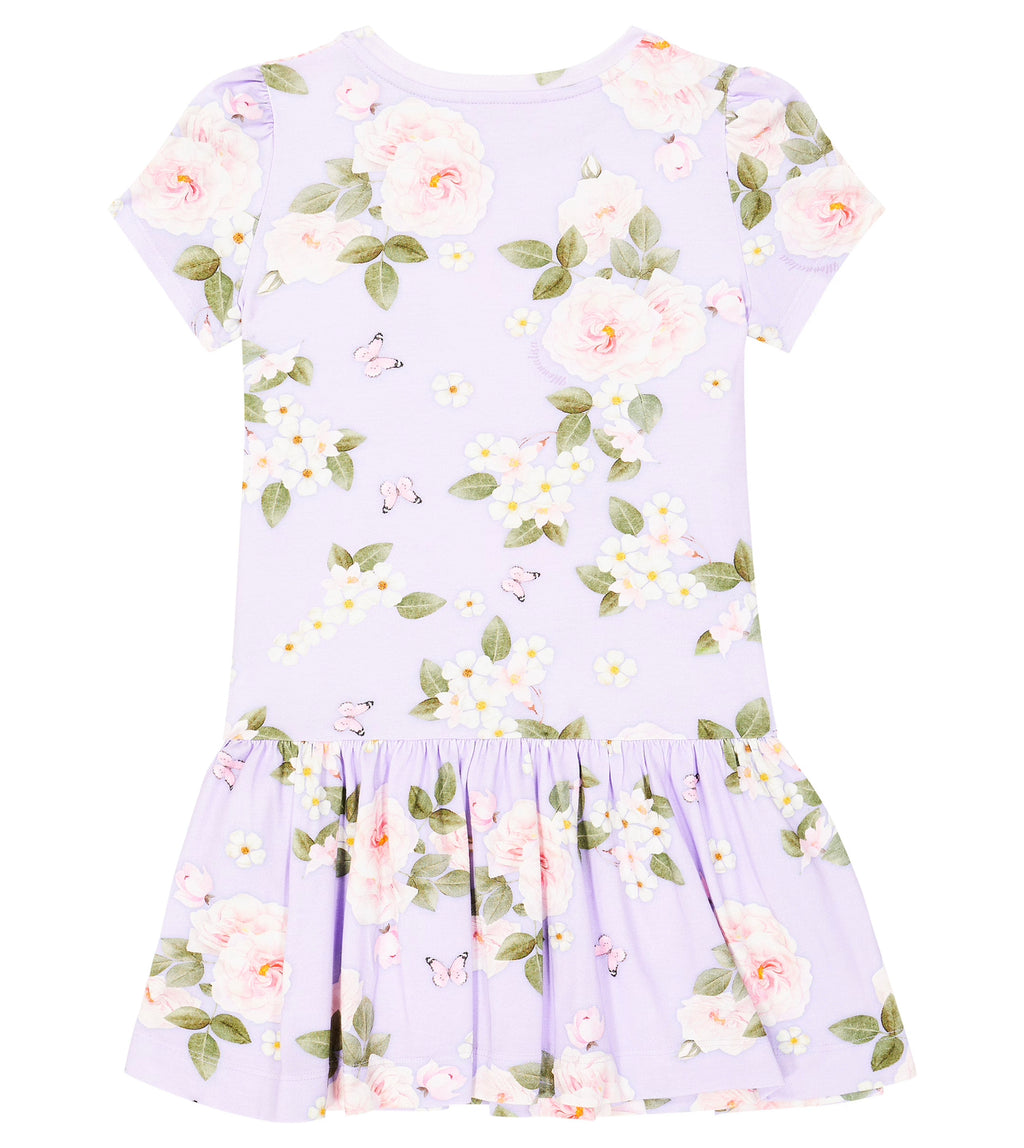 Monnalisa Lilac Floral Dress