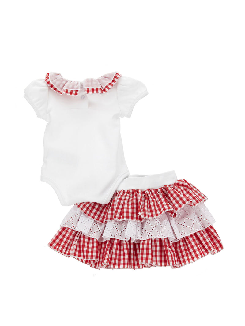 MONNALISA Baby Gingham 2 Piece