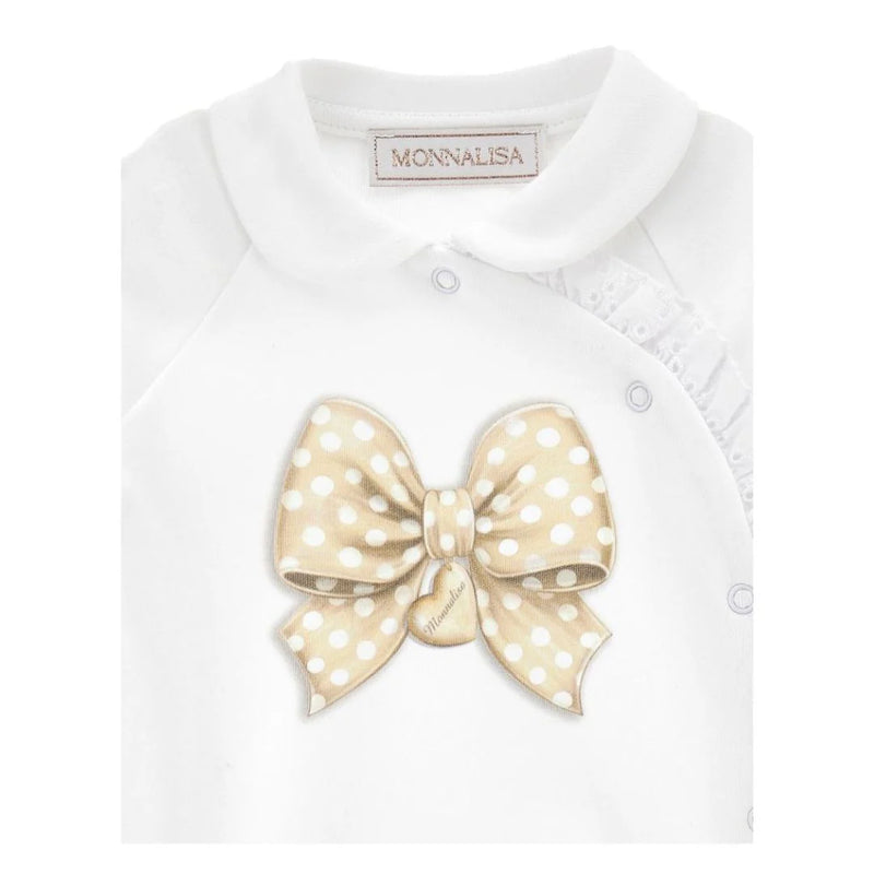 MONNALISA Gold Baby Grow Set