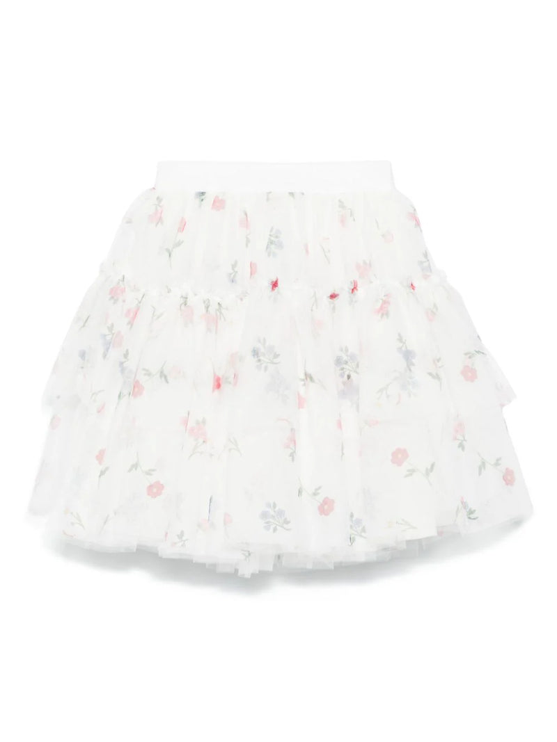 MONNALISA Floral Tulle Skirt Set