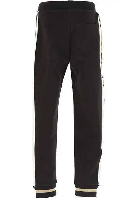 MONNALISA Black and Gold Joggers