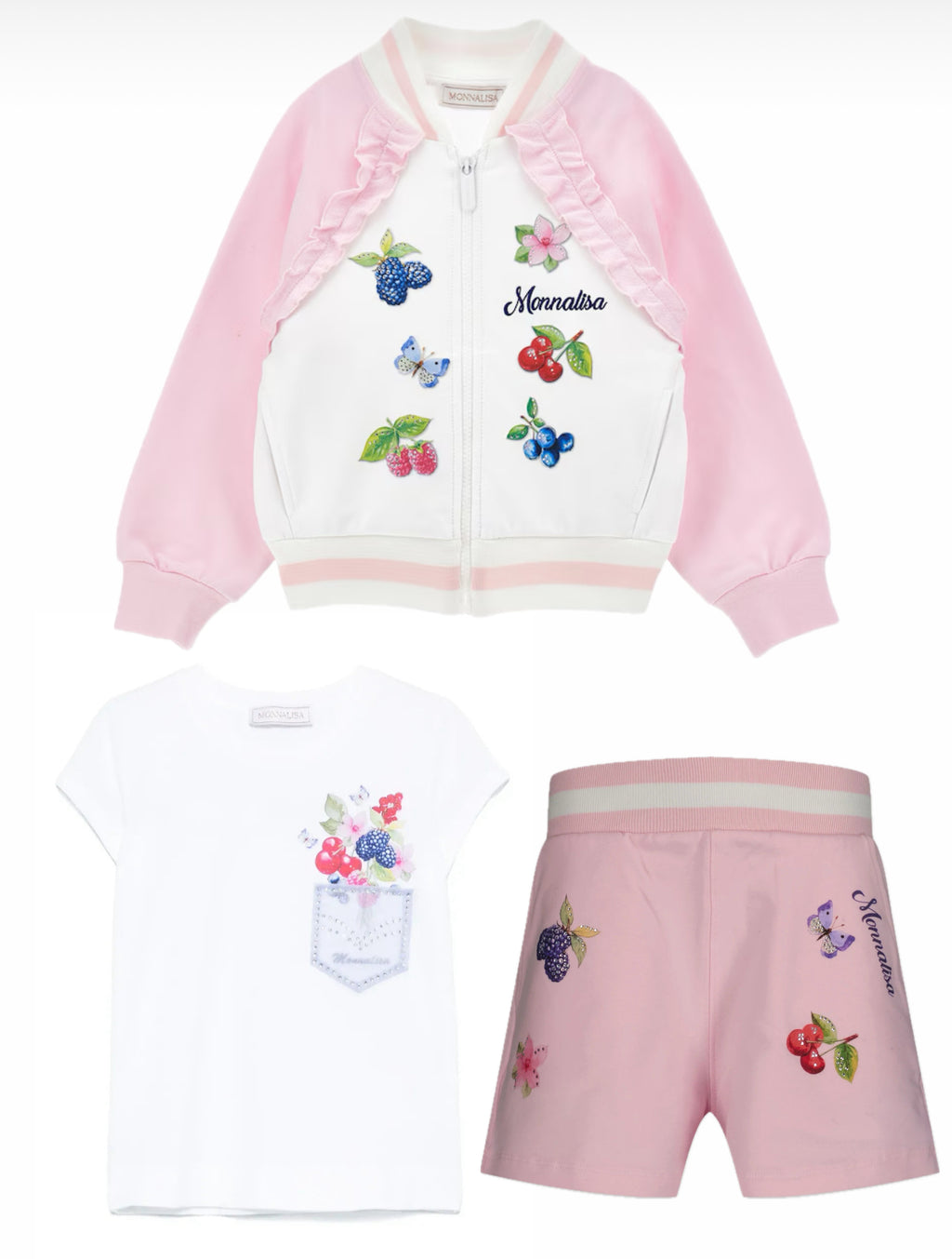 MONNALISA Tshirt and Shorts Set