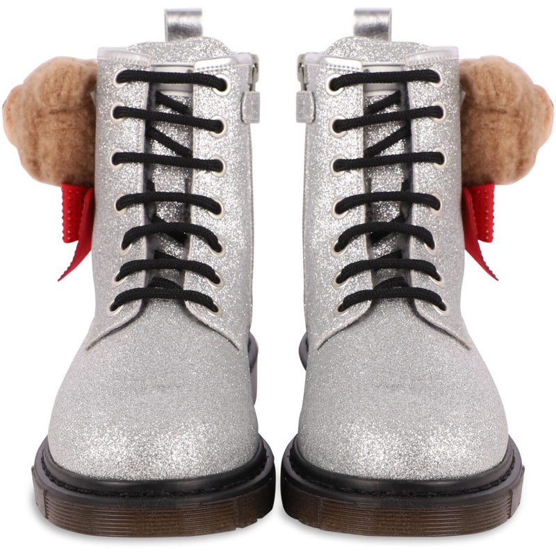 Monnalisa Silver Teddy Boots