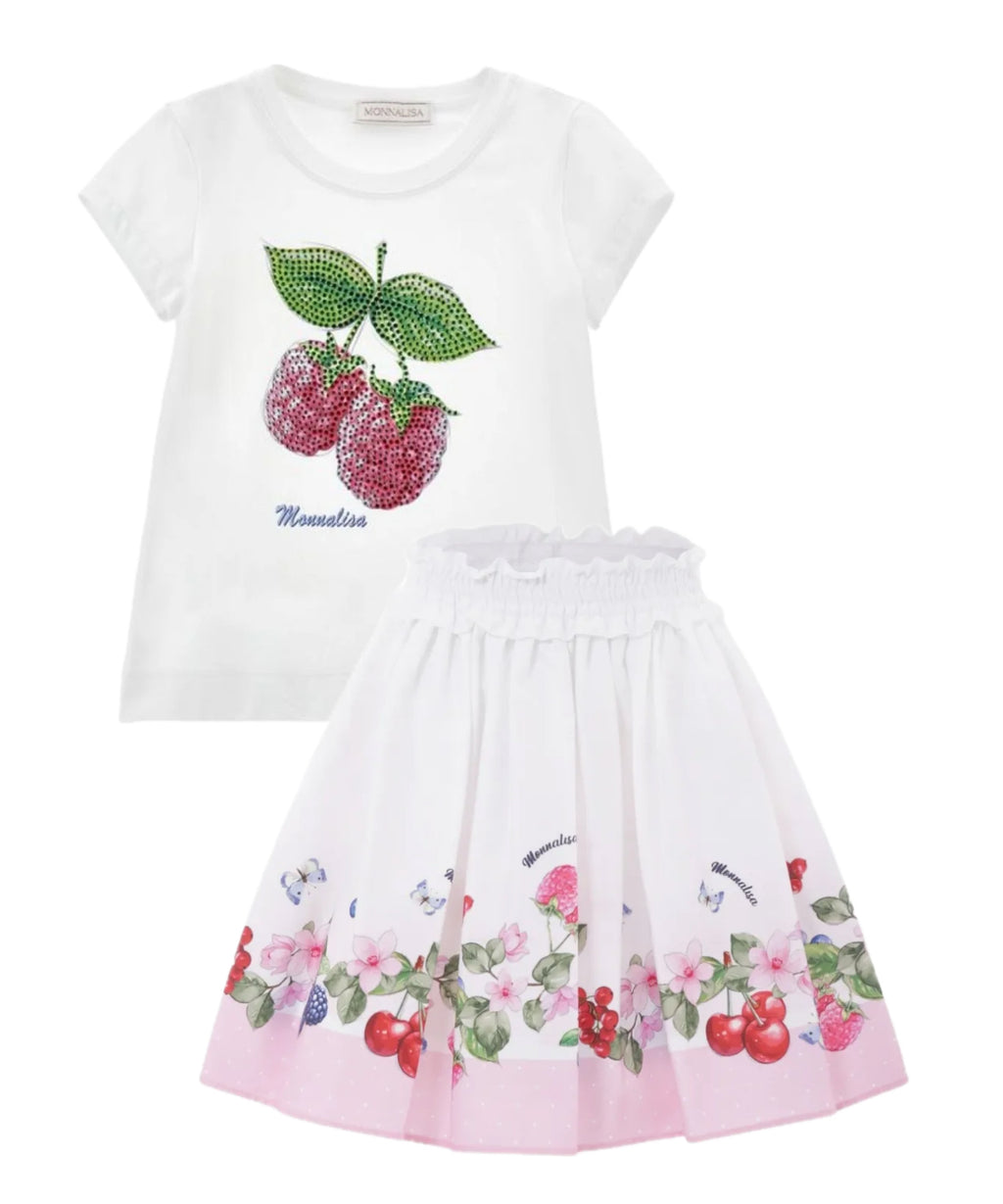 MONNALISA Floral Skirt Set