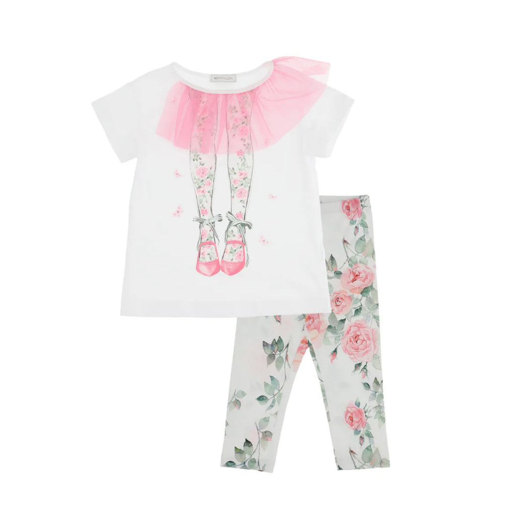 Monnalisa Top and Leggings Set