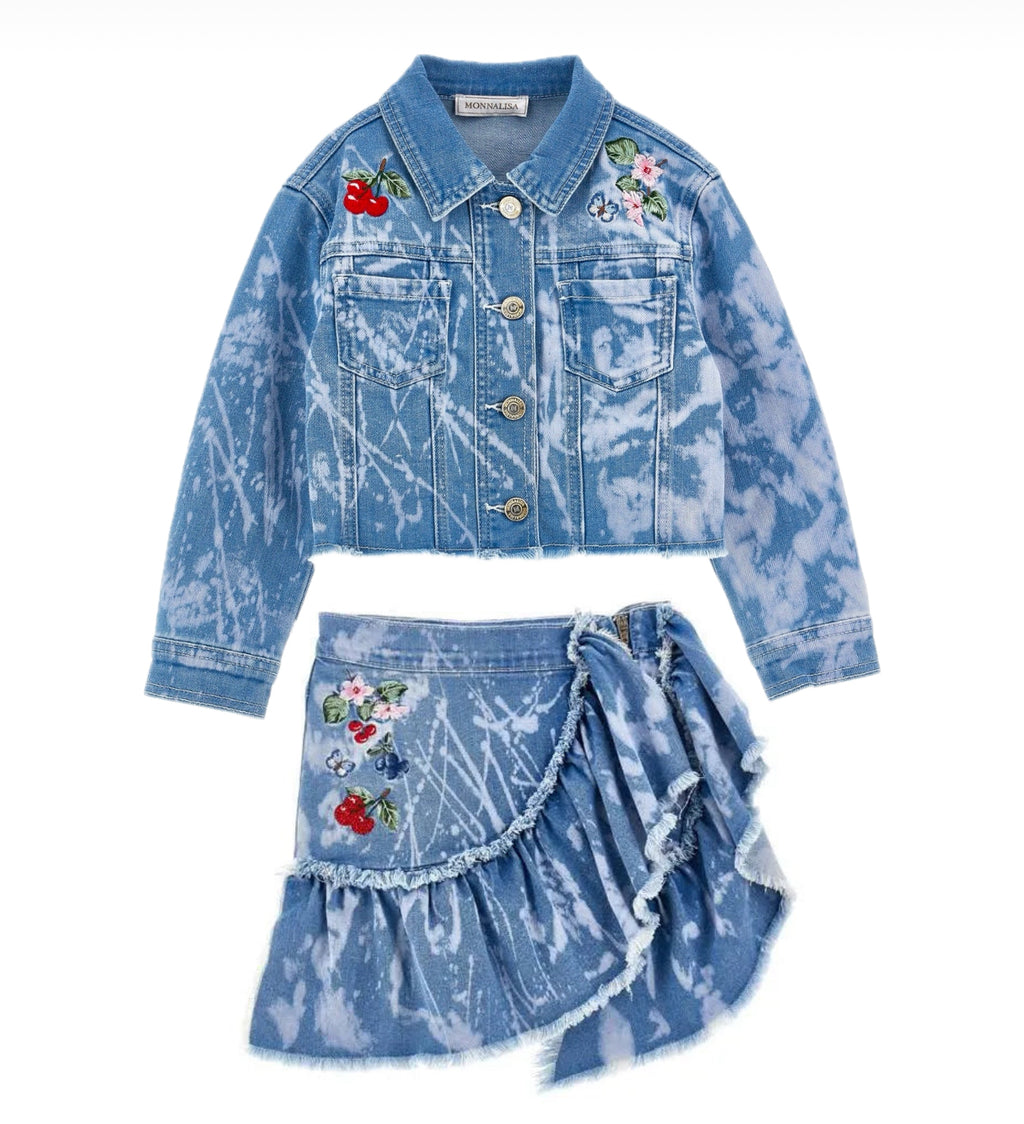 MONNALISA Alice Denim Set
