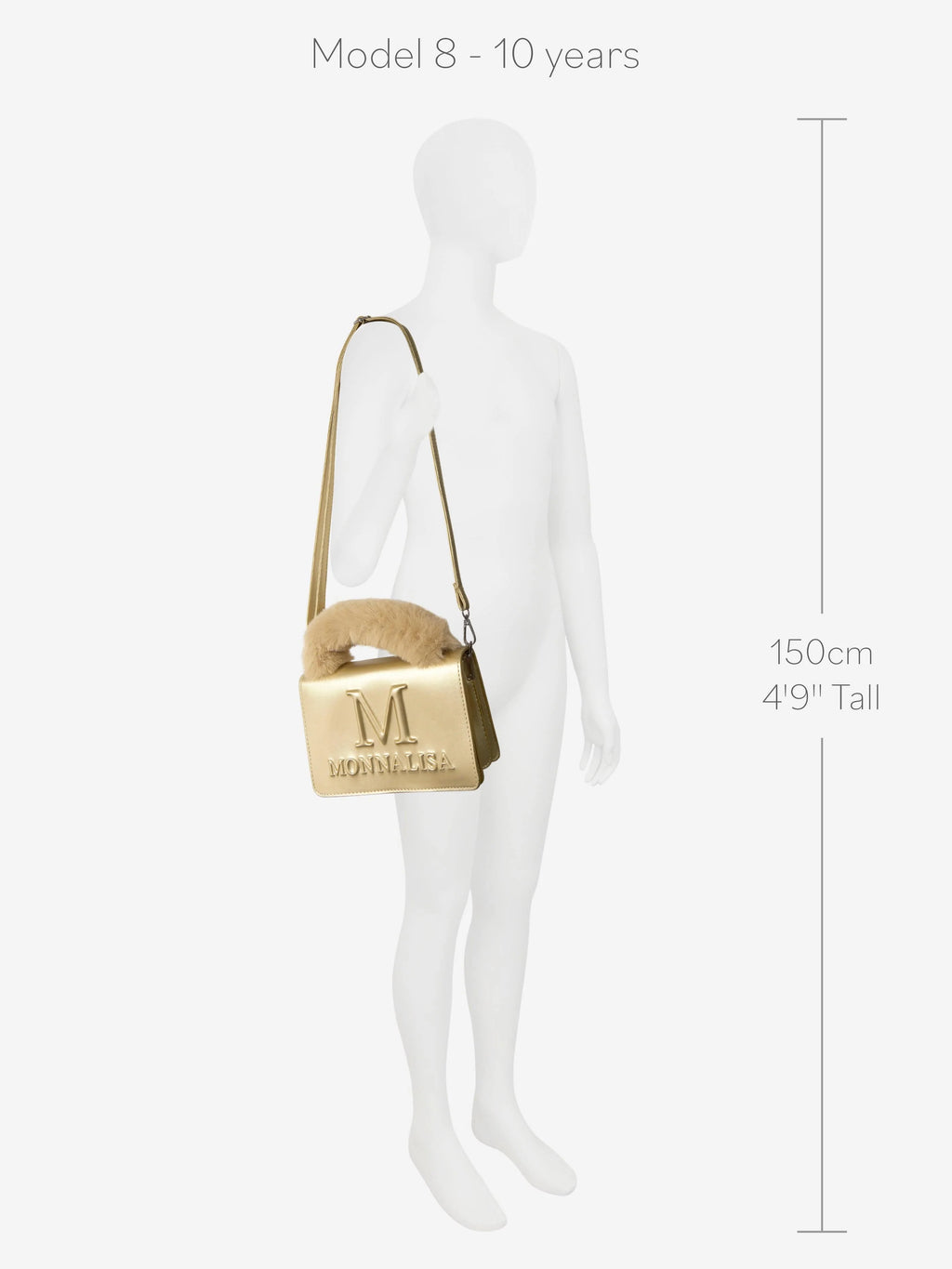 MONNALISA Gold Handbag