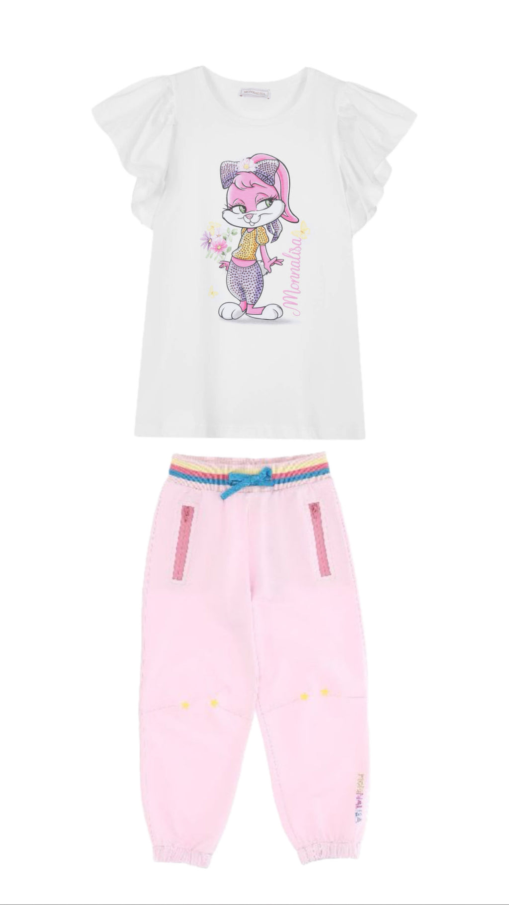 MONNALISA Bunny Top and Joggers