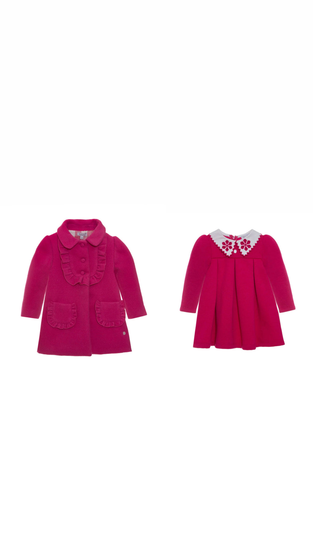 Patachou fuchsia dress and coat