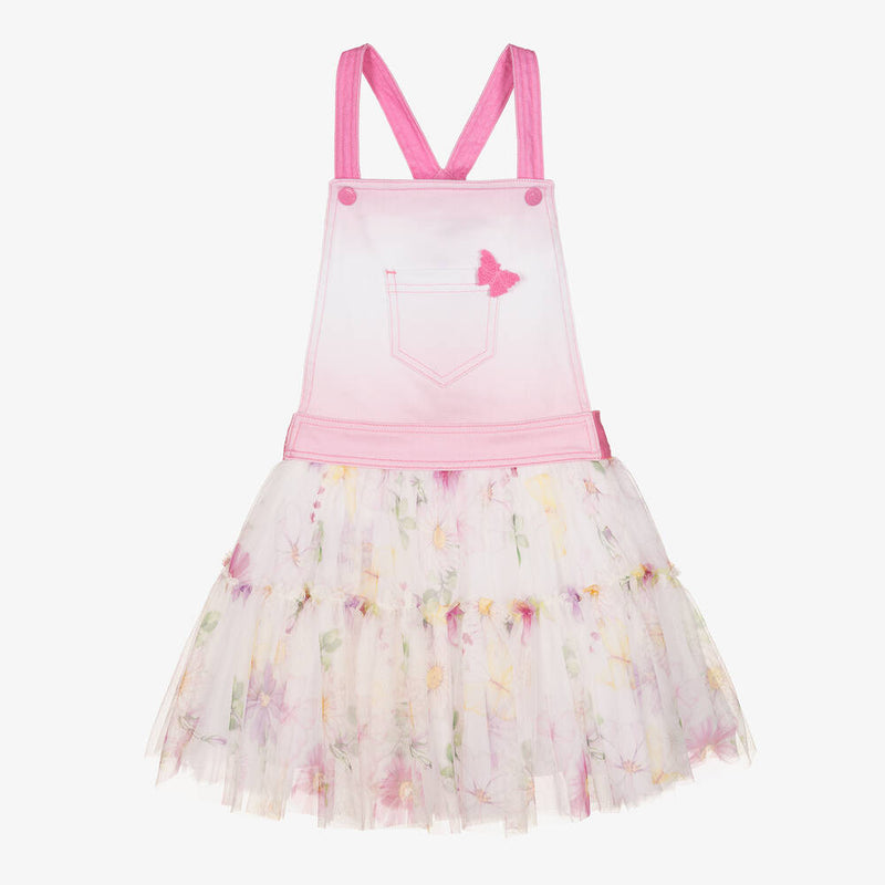 Monnalisa Pinafore Tulle dress