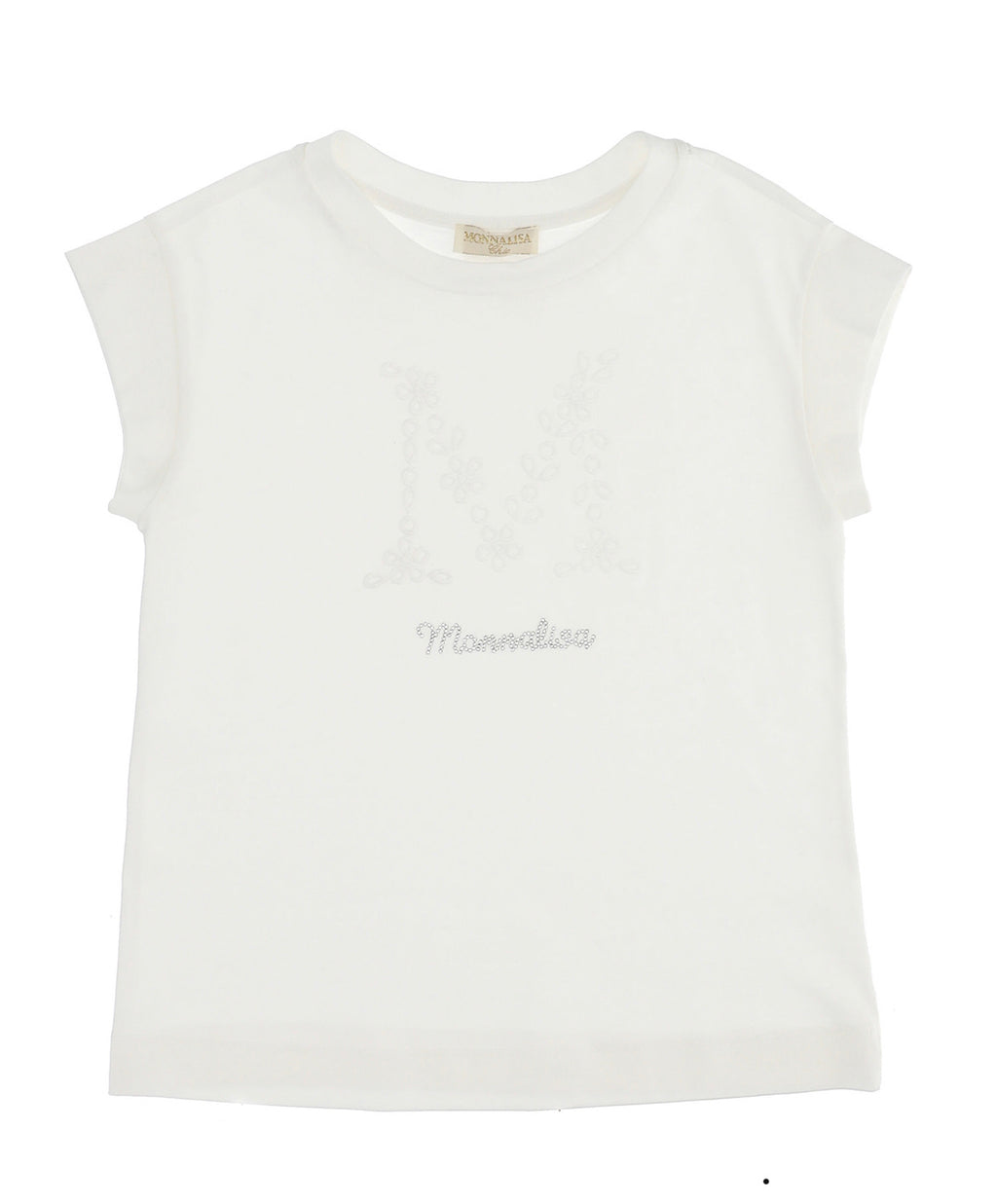 MONNALISA White Cotton Top