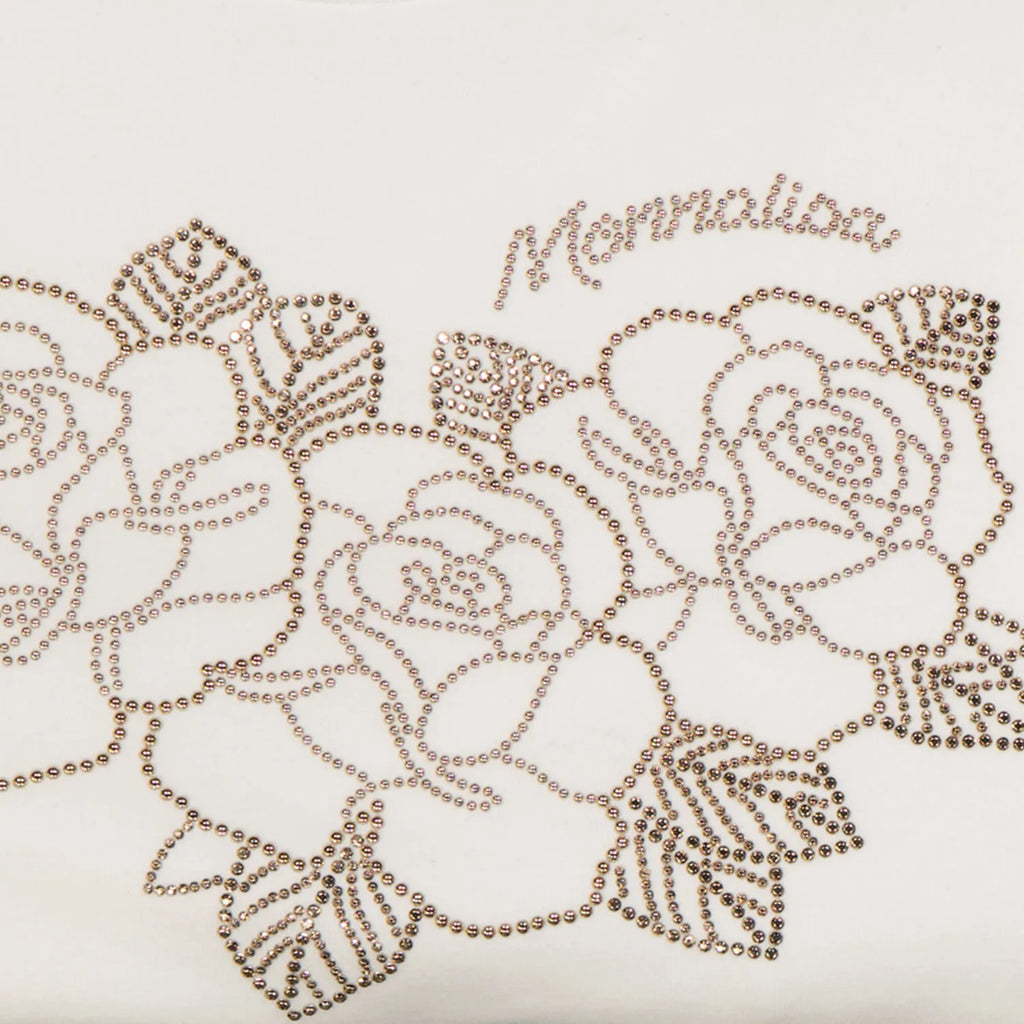 MONNALISA Gold Roses Top