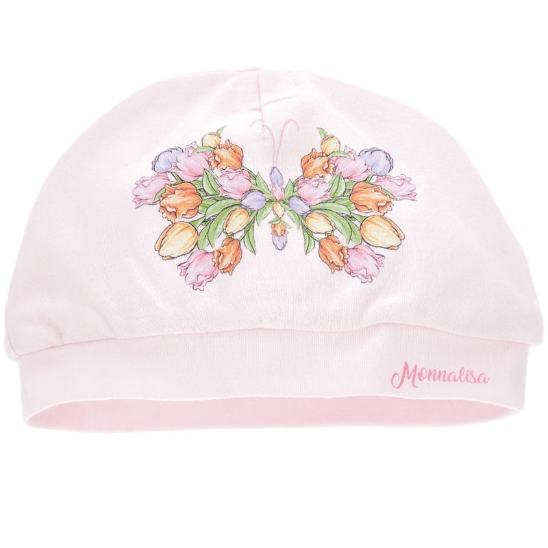 MONNALISA Floral Baby Grow and Hat