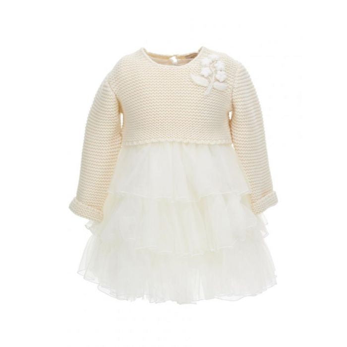 MONNALISA Baby Cream Dress
