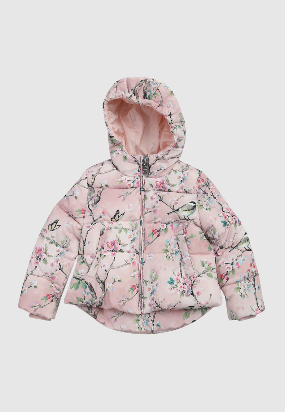 MONNALISA Floral Puffer Jacket