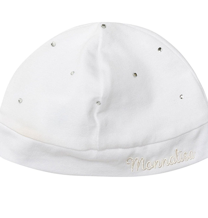 Monnalisa White Baby Hat