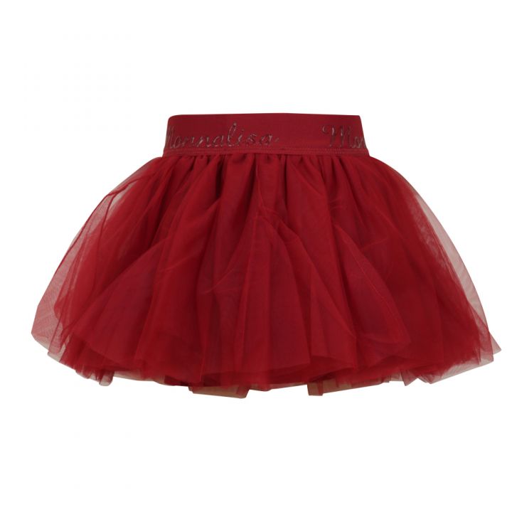 MONNALISA Red Tulle Skirt