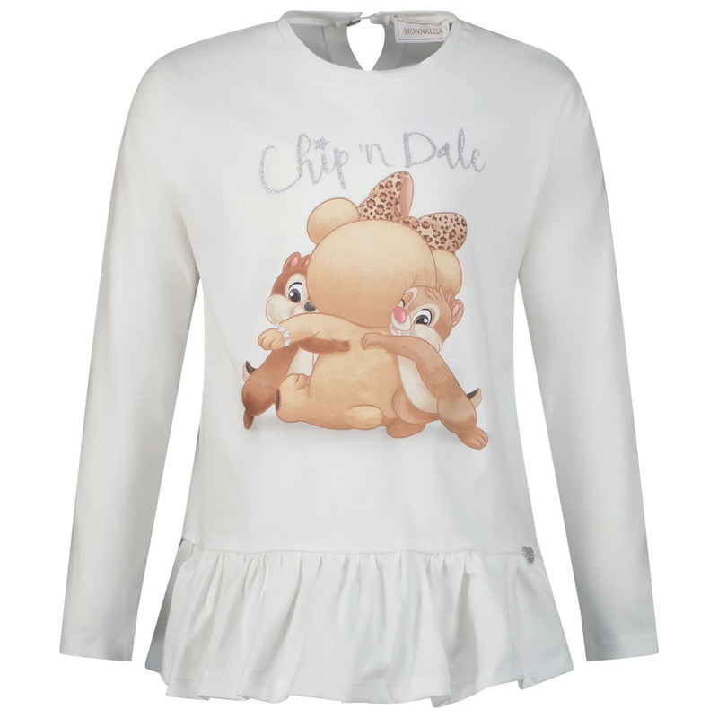 MONNALISA Chip and Dale Tunic Top