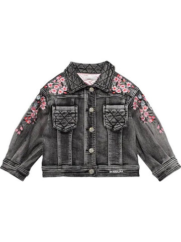 MONNALISA Floral Denim Jacket – Pekino Childrenswear