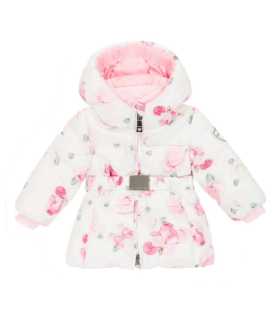 MONNALISA Floral Puffer Jacket