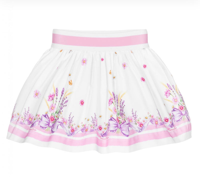 Monnalisa Bebe Floral Skirt