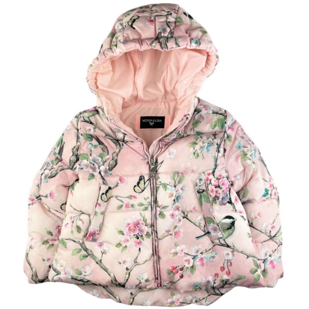 MONNALISA Floral Puffer Jacket