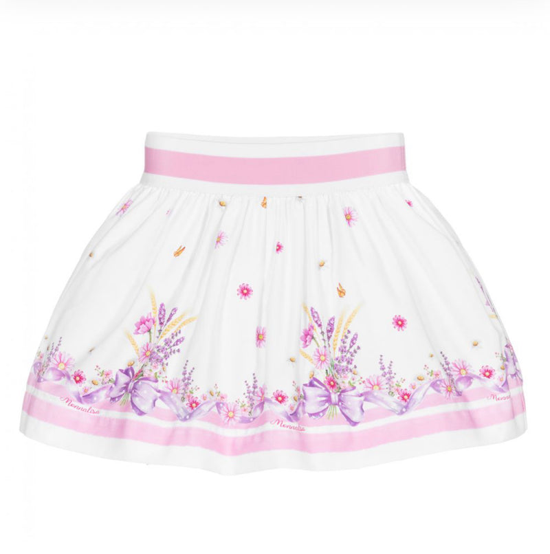 Monnalisa Bebe Floral Skirt