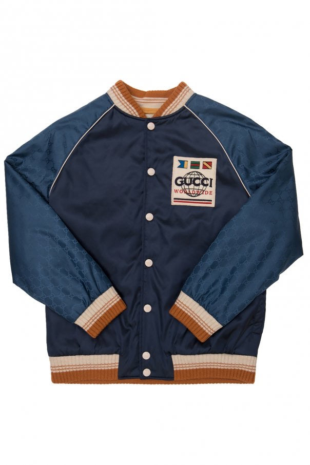 Gucci Blue Satin Jacket