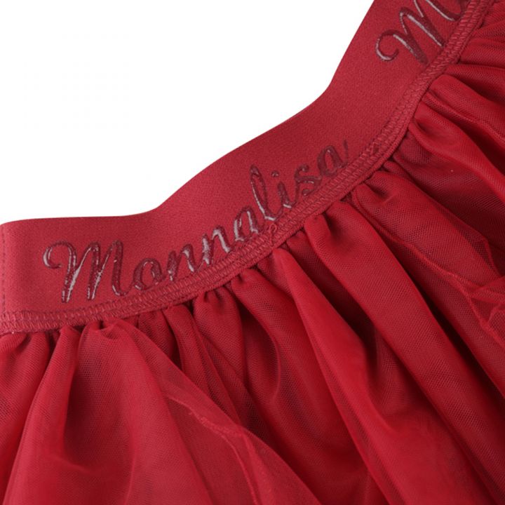 MONNALISA Red Tulle Skirt
